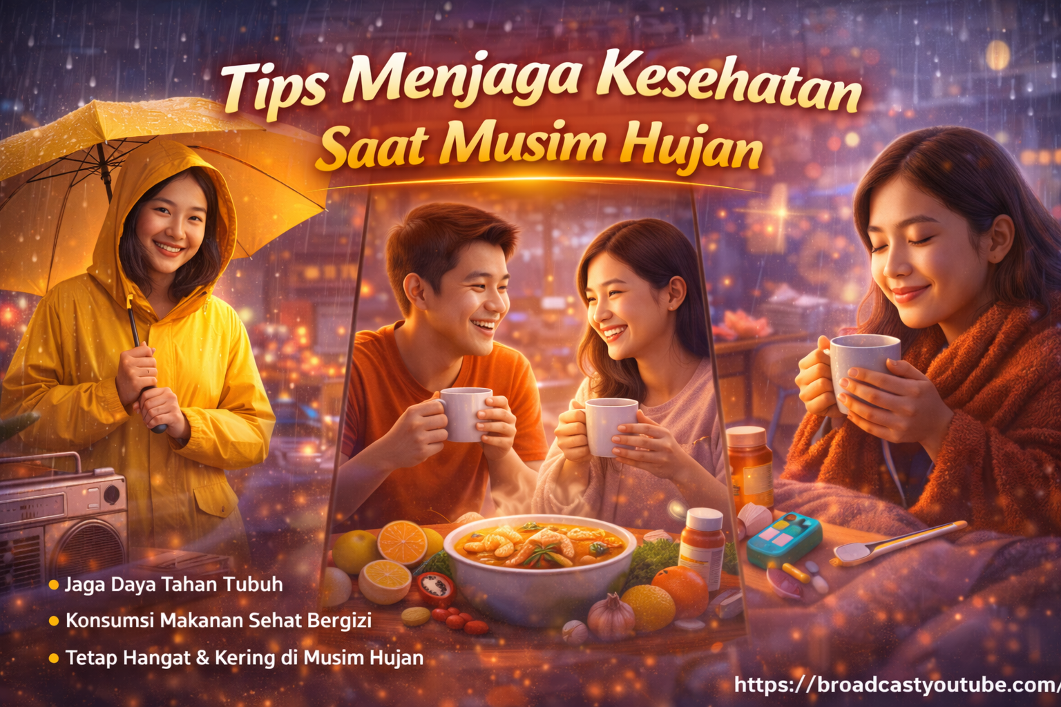 Tips Menjaga Kesehatan Saat Musim Hujan